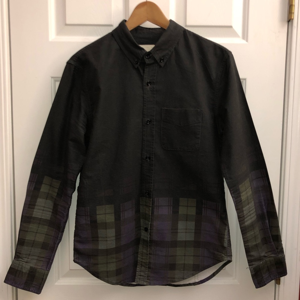 Band of Outsiders Blackwatch Plaid Oxford Shirt